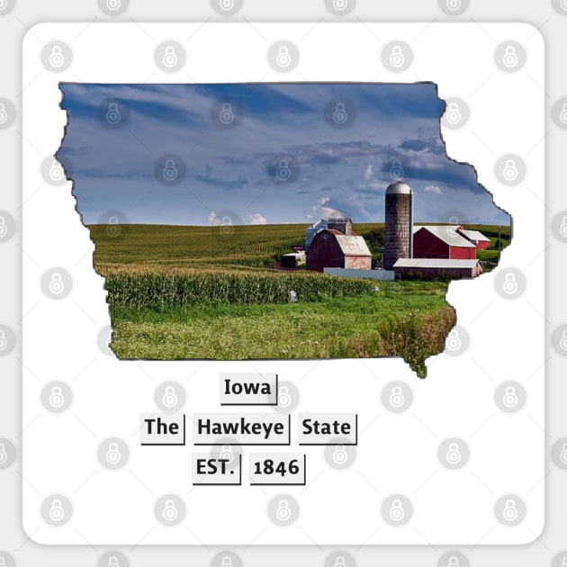 Iowa USA Sticker by Designs by Dyer